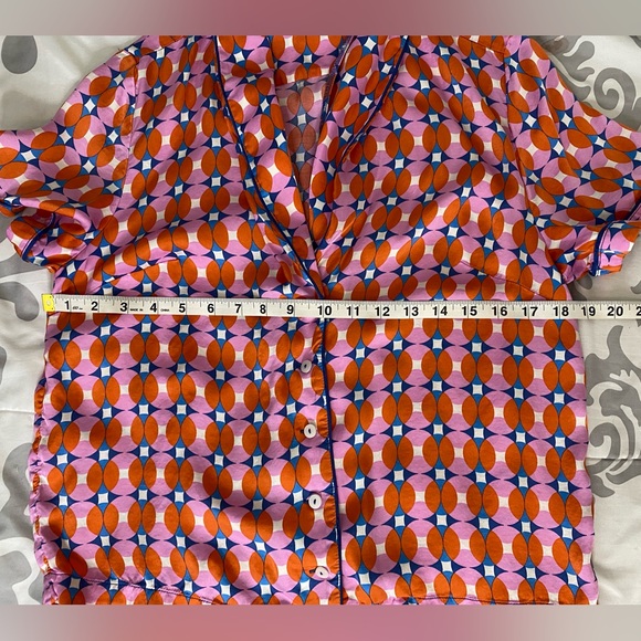Anthropologie Orange and Pink Pajama Set - Picture 10 of 10